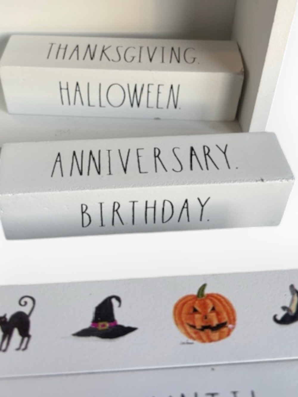 Rae Dunn Countdown Block Set Wedding Holiday Days Until Calendar Decor - Picture 10 of 13